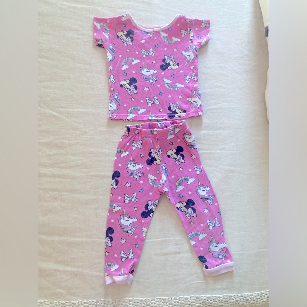 Disney Minnie Mouse Unicorn Toddler Pajamas 2T
